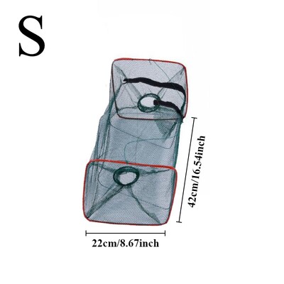 1db S/L prémium összecsukható halcsapda kültéri horgászfelszerelés szerelmeseinek hordozható hálós halketrec rákrák rákokhoz