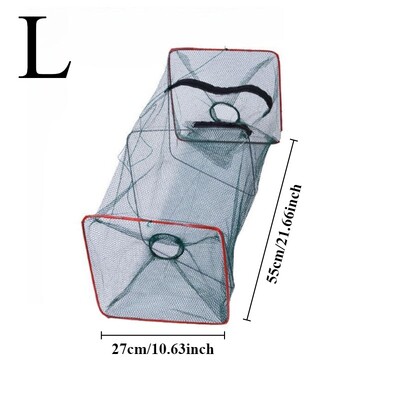 1db S/L prémium összecsukható halcsapda kültéri horgászfelszerelés szerelmeseinek hordozható hálós halketrec rákrák rákokhoz