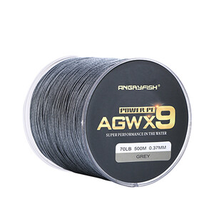 Angryfish 9 szálas fonott 500 m-es horgászzsinór szuper erős PE zsinór fonott horgász