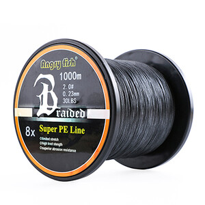 ANGRYFISH nagykereskedelmi 1000 méteres 8x fonott horgászzsinór 8 színű Super PE damil