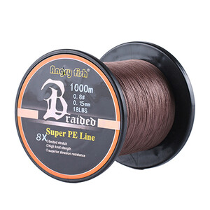 ANGRYFISH nagykereskedelmi 1000 méteres 8x fonott horgászzsinór 8 színű Super PE damil