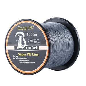 ANGRYFISH nagykereskedelmi 1000 méteres 8x fonott horgászzsinór 8 színű Super PE damil
