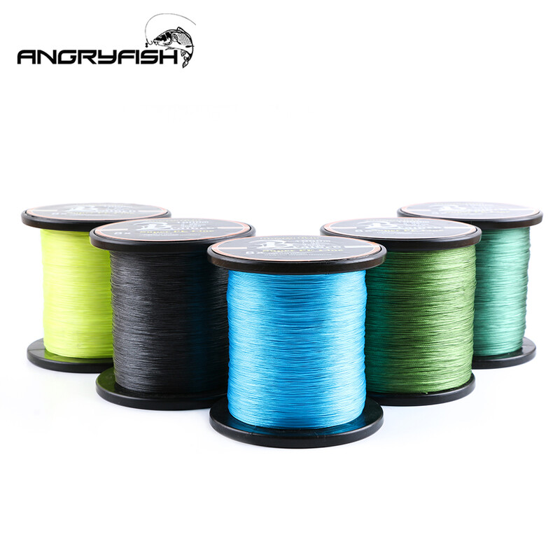 ANGRYFISH nagykereskedelmi 1000 méteres 8x fonott horgászzsinór 8 színű Super PE damil