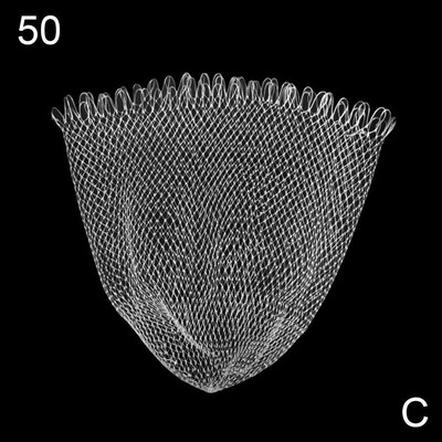 Dupla fonott hálós horgászháló 30/40/50/60 cm-es horgászeszközök hálós lyuk sügér pisztrángfogáshoz horgászkiegészítők S8H7