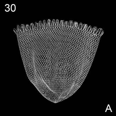 Dupla fonott hálós horgászháló 30/40/50/60 cm-es horgászeszközök hálós lyuk sügér pisztrángfogáshoz horgászkiegészítők S8H7