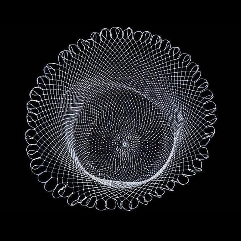 Dupla fonott hálós horgászháló 30/40/50/60 cm-es horgászeszközök hálós lyuk sügér pisztrángfogáshoz horgászkiegészítők S8H7