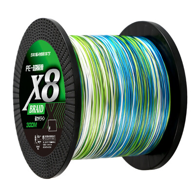 8 szálas fonott horgászzsinór 300M 500M 1000M Japan Super Strong PE multifil zsinór pontyhorgász-kiegészítők Sósvízi pesca