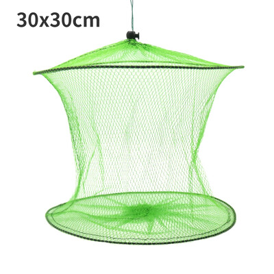 2 rétegű hordozható halászháló halgarnéla hálós ketrec Öntött háló halászcsapda hálózat összecsukható halászháló