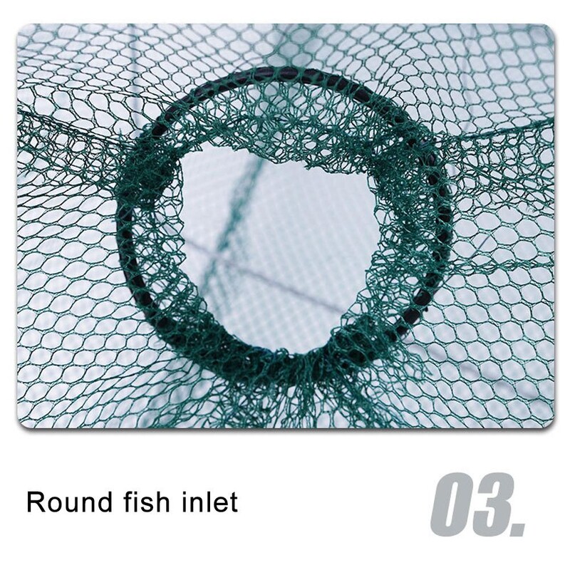 Sulankstomas gaudyklė tinklelis krevečių žuvų krabų masalas tinklas krabas krevetės krevetės vėžių gaudytojas žvejybos spąstai tinkliniai žvejybos įrankiai