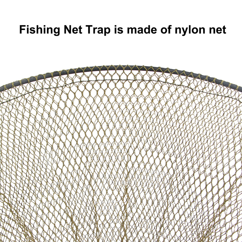 FISH KING 35-61CM pārnēsājams zvejas tīkls, salokāms pretlēciena uzglabāšanas būru tīkls, zivju piederumi