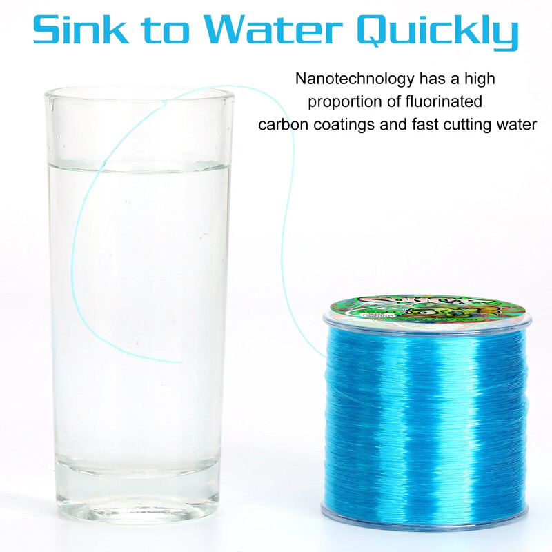 Sougayilang nylon horgászzsinór Szupererősebb 500 m Nylon Zsinór Max Drag 7-38LB Fluorocarbon horgászzsinór sós/édesvízhez