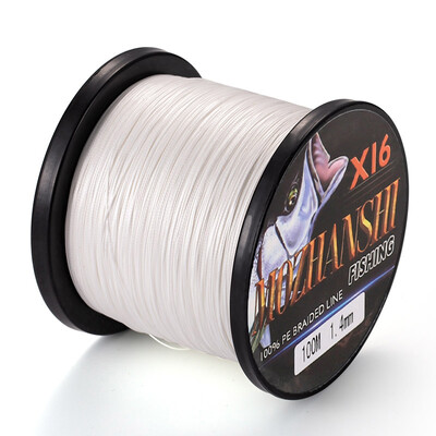 MOZHANSHI 16 sruogų 100M Super Strong 0,16MM-2,5MM 100% PE nerijos daugiagijinis žvejybos valas iš Japonijos