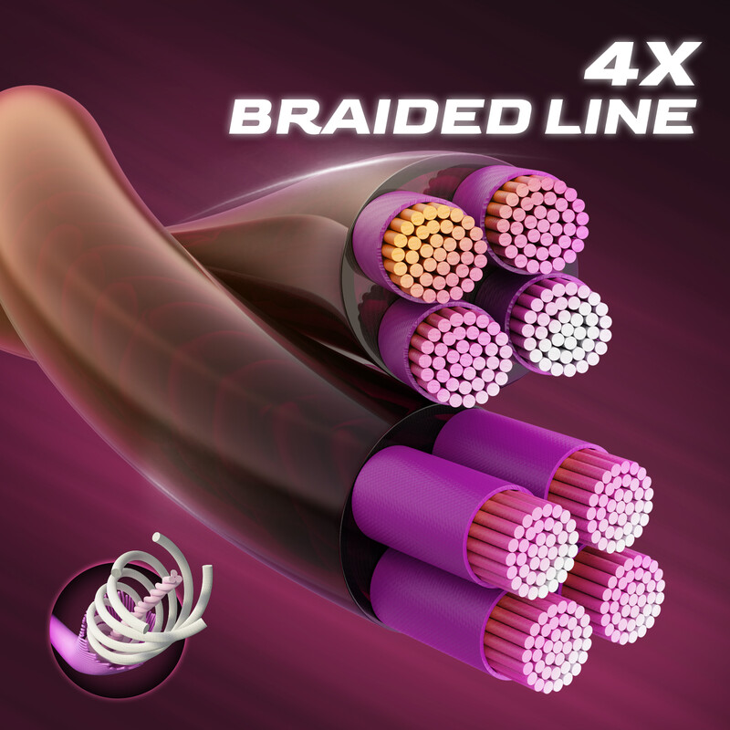 HANDING Blast X4 pintas PE valas 8–60 LB, itin tankus ir plonas pintas meškerės valas.