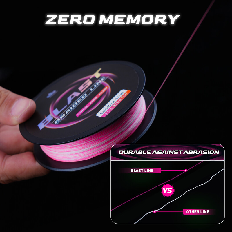 HANDING Blast X4 pintas PE valas 8–60 LB, itin tankus ir plonas pintas meškerės valas.