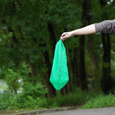 Zelena najlonska sklopiva torba za ribarsku mrežu, lagana niti, sklopiva riblja košara i zaštita