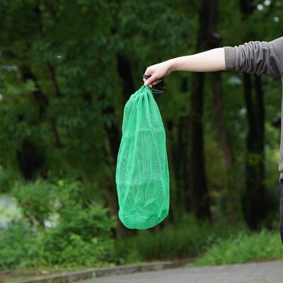 Zelena najlonska sklopiva torba za ribarsku mrežu, lagana niti, sklopiva riblja košara i zaštita