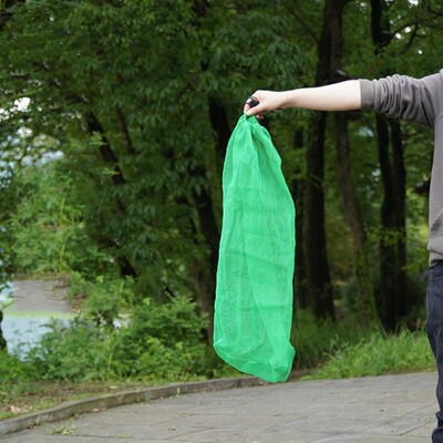 Zelena najlonska sklopiva torba za ribarsku mrežu, lagana niti, sklopiva riblja košara i zaštita