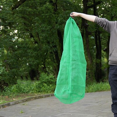 Zelena najlonska sklopiva torba za ribarsku mrežu, lagana niti, sklopiva riblja košara i zaštita