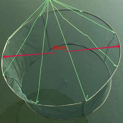 Összehajtható hálós horgászháló garnélarák csali rák garnéla móló kikötői tóháló függőleges parti használatra