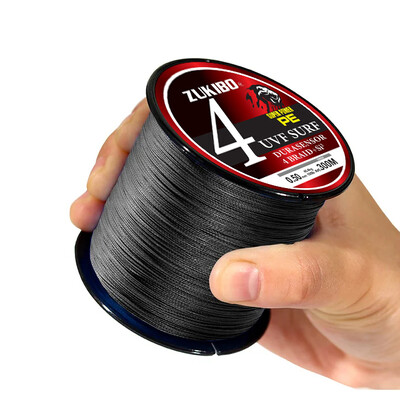 ZUKIBO Super Power 4 sruogos 300M 500M 1000M pintas žvejybos valas X4 PE Japan Durbale daugiagijinis karpių žvejybos valas Smooth