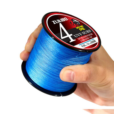 ZUKIBO Super Power 4 sruogos 300M 500M 1000M pintas žvejybos valas X4 PE Japan Durbale daugiagijinis karpių žvejybos valas Smooth