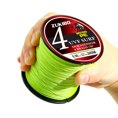 ZUKIBO Super Power 4 sruogos 300M 500M 1000M pintas žvejybos valas X4 PE Japan Durbale daugiagijinis karpių žvejybos valas Smooth