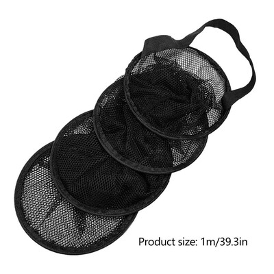 Halhalászháló kosárgyűjtő táska Nylon hálós fogós kültéri könnyű összecsukható csalicsapdák kosár rákzsák ketrec