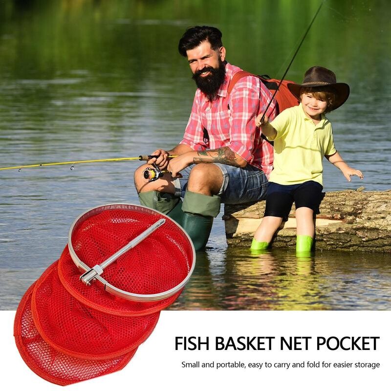 Halhalászháló kosárgyűjtő táska Nylon hálós fogós kültéri könnyű összecsukható csalicsapdák kosár rákzsák ketrec