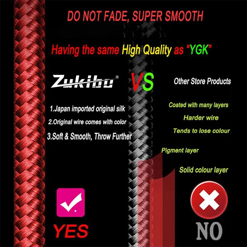 ZUKIBO Firebird niekada neišblukęs 8 sruogų pintas žvejybos valas japoniškas aukštos kokybės 8x daugiagijinis PE vielinis sūraus vandens valas