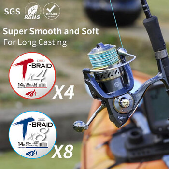 ThornsLine X8 Upgrade Braid Fishing Line Super Strong 8 Strands Multifilament PE Line 300-1000M Плетено въже Всичко за риба шаран