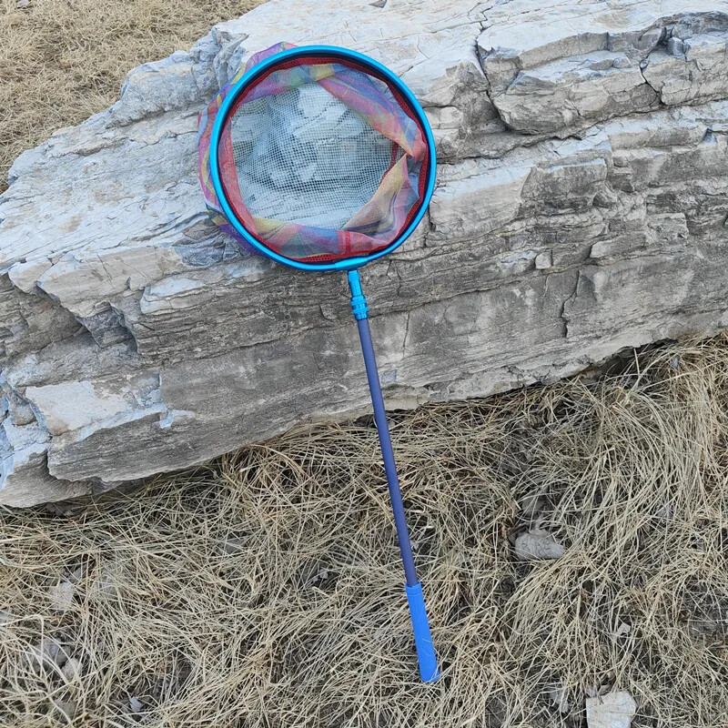 Szénszálas gyerekmártóháló kültéri rovarfogó pillangós horgászhálóhoz Ebihal és halgyűjtemény horgászháló felszerelés