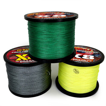 GHOTDA X8 Плетена примамка Риболовни въдица за JIG Pesca Carp Multifilament Fly Wire PE Line Saltwater 100M 300M 8kg-35kg Здрав шнур