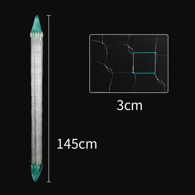 30 m žuvų tinklelio gaudyklė, vienagija žiauninė tinklelio tinklelio reikmenys lauke