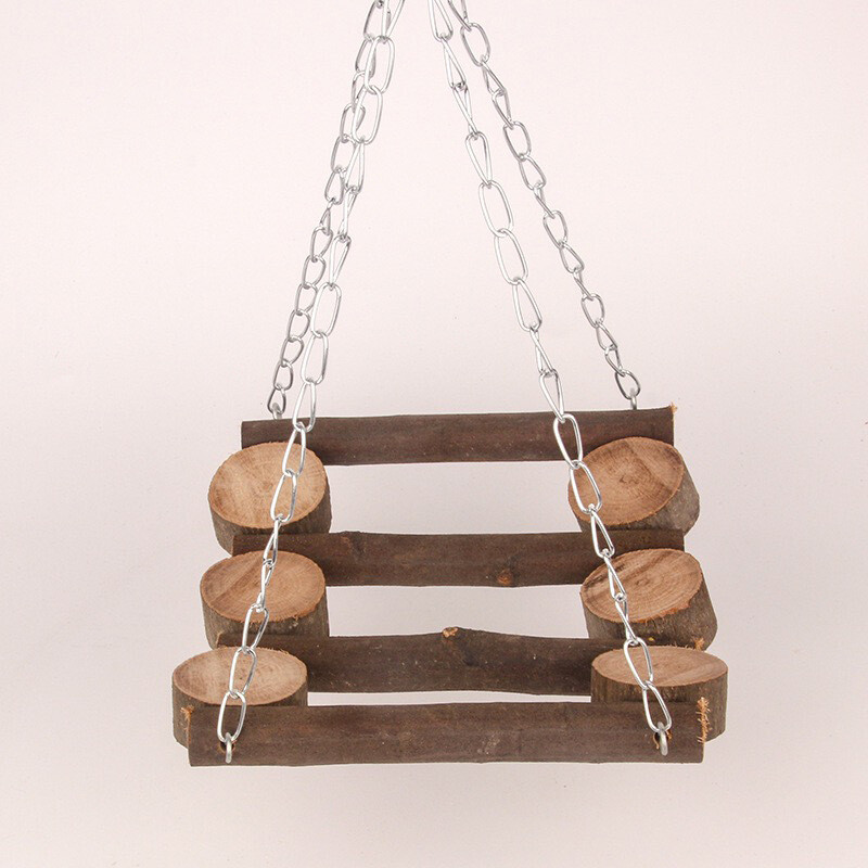 Parrot tiekia medžio masyvo sūpynės kramtomuosius žaislus