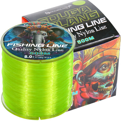 Sougayilang 500m nailoninis žvejybos valas Max Drag 7-38LB itin stipresnis nailoninis valas Japan Monofilament dengiamas karpių žvejybos reikmenys