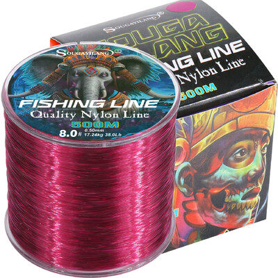 Sougayilang 500m nailoninis žvejybos valas Max Drag 7-38LB itin stipresnis nailoninis valas Japan Monofilament dengiamas karpių žvejybos reikmenys