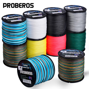 PROBEROS New 300M PE Braided Fishing Line Multicolor Multifilament Super Strong Fishing Line 6LB-80LB Ισχύει για την κύρια γραμμή