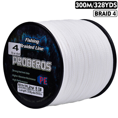 PROBEROS naujas 300M PE pintas meškerės valas, daugiaspalvis daugiagijinis itin stiprus žvejybos valas 6LB-80LB, taikomas pagrindiniam valai