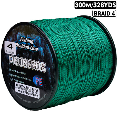 PROBEROS naujas 300M PE pintas meškerės valas, daugiaspalvis daugiagijinis itin stiprus žvejybos valas 6LB-80LB, taikomas pagrindiniam valai