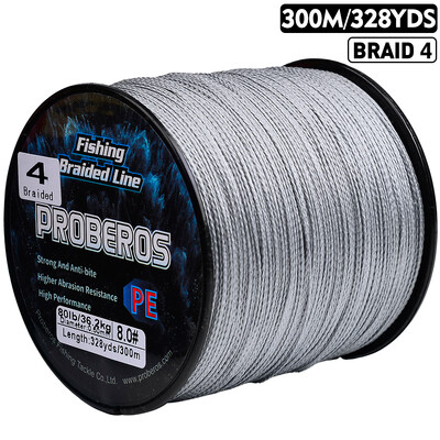 PROBEROS naujas 300M PE pintas meškerės valas, daugiaspalvis daugiagijinis itin stiprus žvejybos valas 6LB-80LB, taikomas pagrindiniam valai