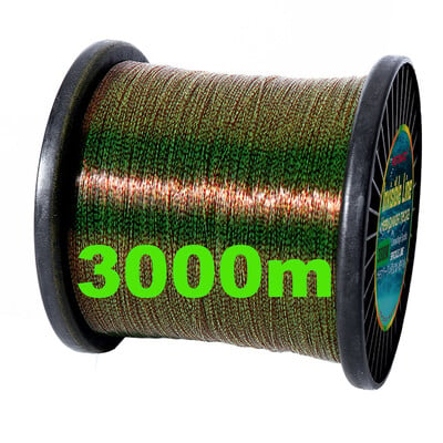 3000m 1000m Invisible Fishing Line 3D Spoted Bionic Fluorocarbon Coated Monofilament Nylon Line Spekle Carp Algae Fishing Pesca