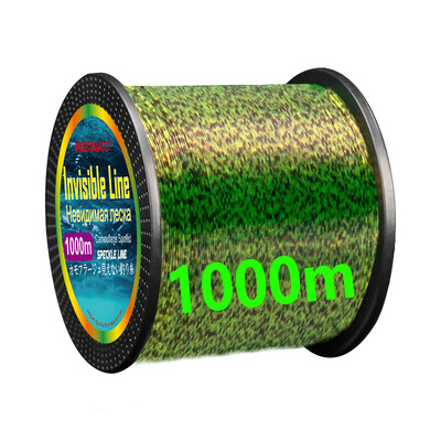 3000 m 1000 m láthatatlan horgászzsinór 3D foltos bionikus fluorkarbon bevonatú monofil nylon zsinór ponty alga horgász Pesca