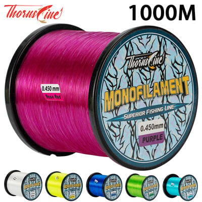 Thronsline 1000M Fluorocarbon horgászzsinór Szuper erős nylon zsinór Monofil zsinór Japan Anyag pontyhorgászáshoz Pesca mar