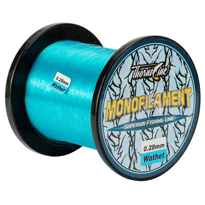 Thronsline 1000M Linie de pescuit cu fluorocarbon Linie de nailon super puternică Linie monofilament Material japonez pentru pescuitul crapului Pesca mar