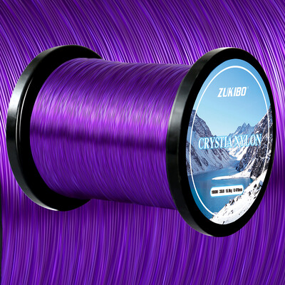 ZUKIBO 3000M Colors Crystal Nylon zsinór Kiváló minőségű japán monofil horgászzsinór Szuper erős professzionális sósvízi zsinór