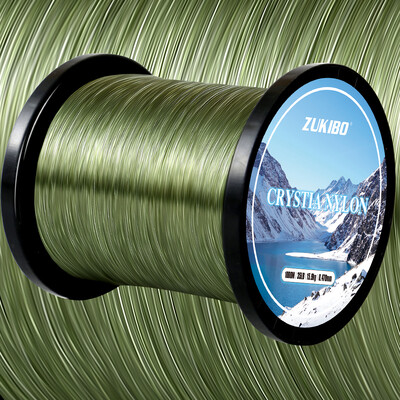 ZUKIBO 3000M Colors Crystal Nylon zsinór Kiváló minőségű japán monofil horgászzsinór Szuper erős professzionális sósvízi zsinór