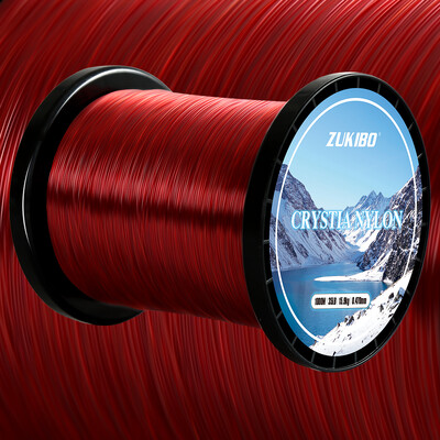 ZUKIBO 3000M Colors Crystal Nylon zsinór Kiváló minőségű japán monofil horgászzsinór Szuper erős professzionális sósvízi zsinór