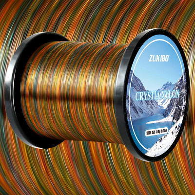 ZUKIBO 3000M Colors Crystal Nylon zsinór Kiváló minőségű japán monofil horgászzsinór Szuper erős professzionális sósvízi zsinór