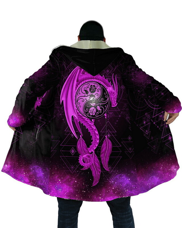 Pārrobežu karsti pārdots jauns vīriešu rudens un ziemas samta 3D animācijas pūķa apdruka Eiropas un Amerikas liela izmēra rāvējslēdzēja kapuci sporta krekls