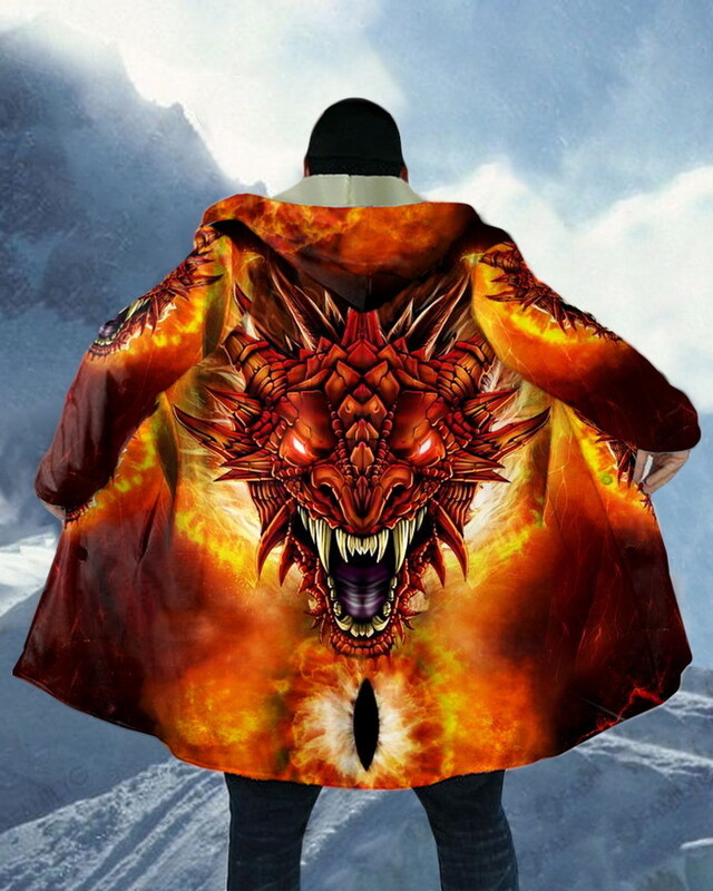 Pārrobežu karsti pārdots jauns vīriešu rudens un ziemas samta 3D animācijas pūķa apdruka Eiropas un Amerikas liela izmēra rāvējslēdzēja kapuci sporta krekls